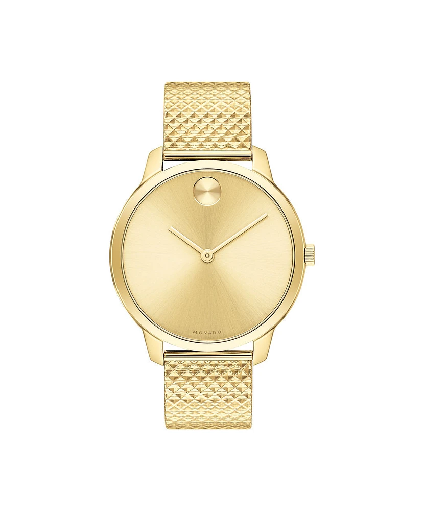 MOVADO BOLD Gold Dial 35MM Quartz 3600598