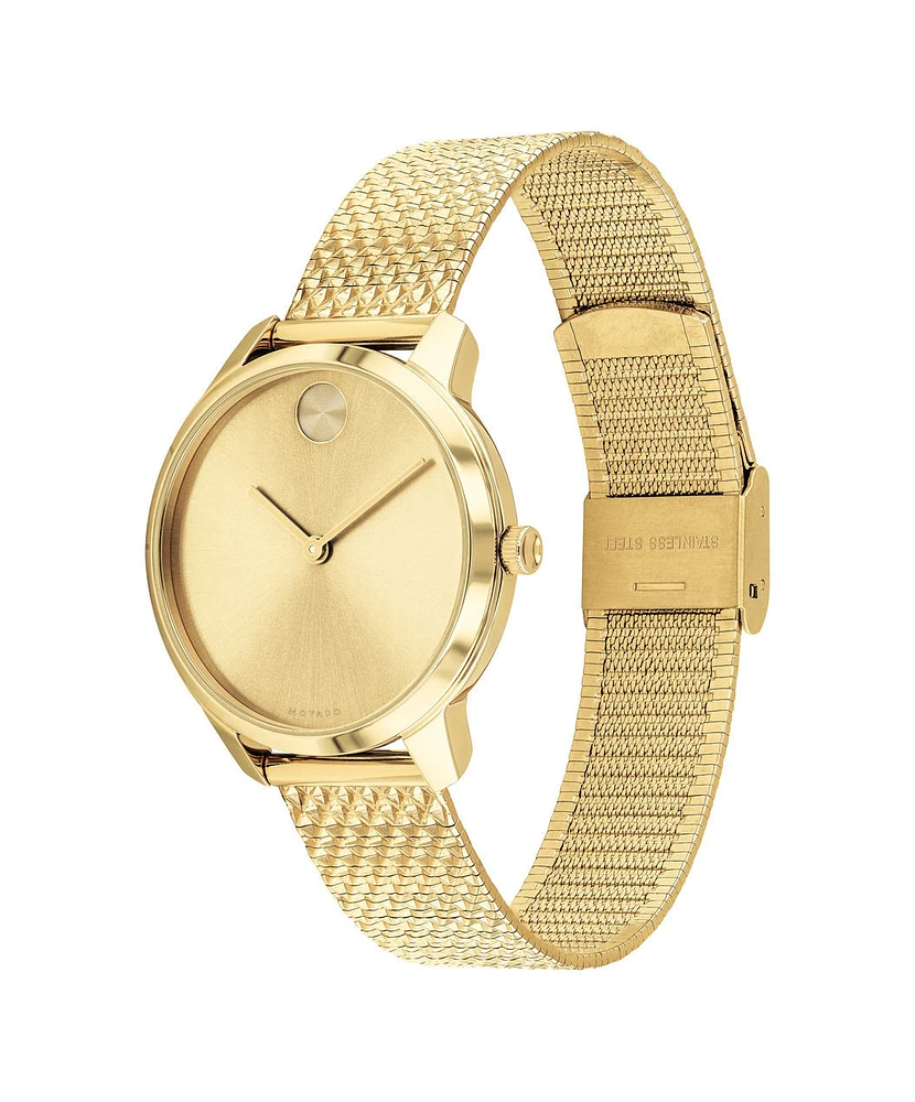 MOVADO BOLD Gold Dial 35MM Quartz 3600598