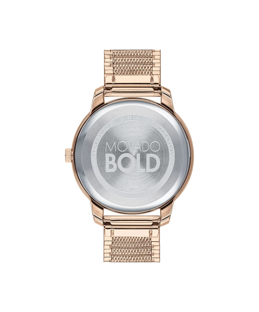 MOVADO BOLD Rose Dial 35MM Quartz 3600596