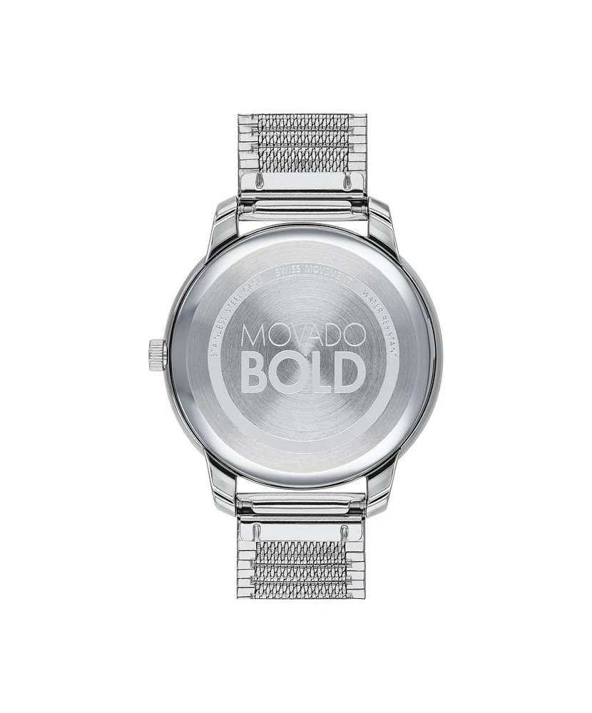 MOVADO BOLD Silver Dial 35MM Quartz 3600595