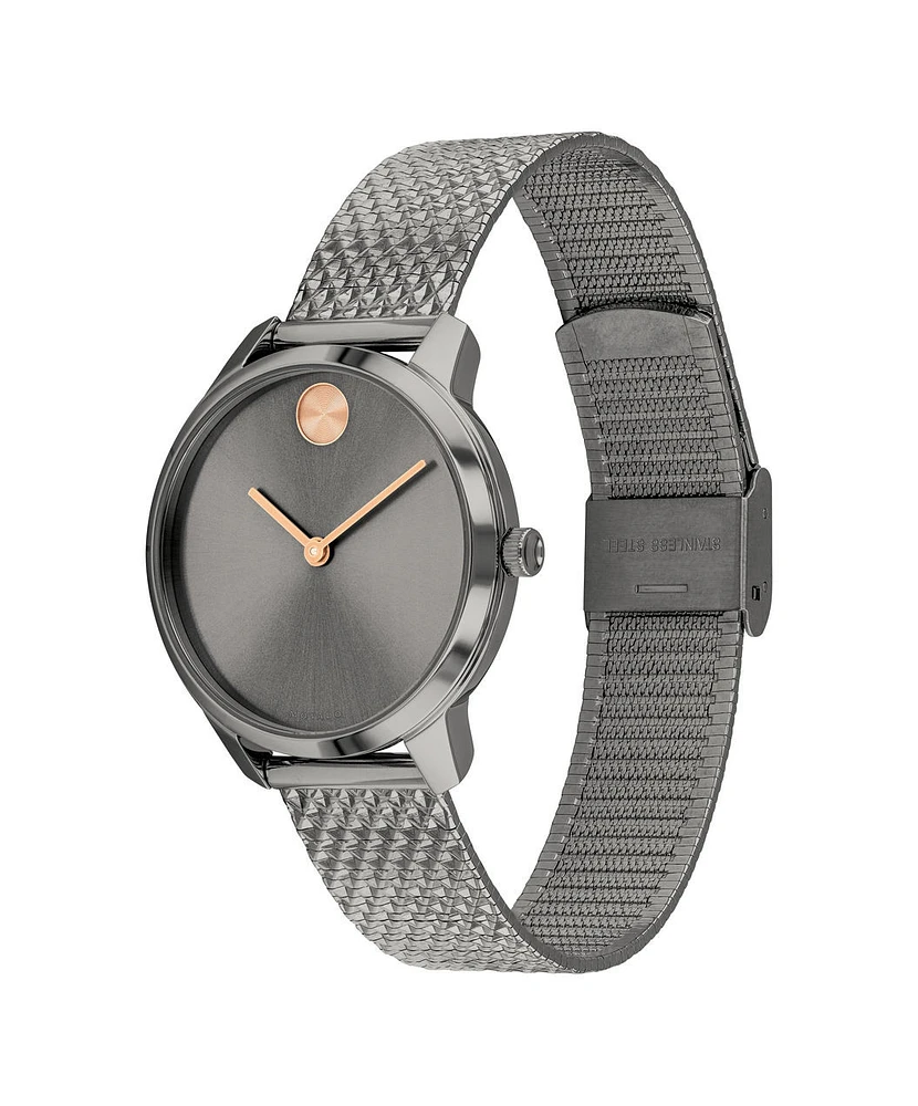 MOVADO BOLD Grey Dial 35MM Quartz 3600597