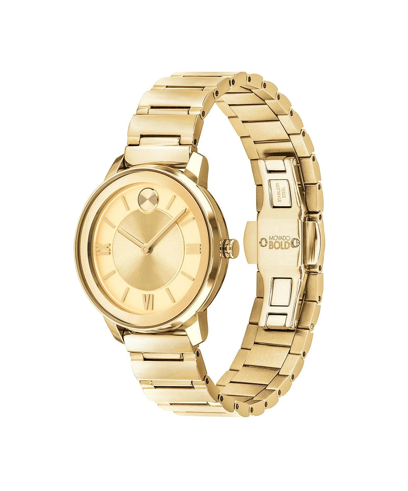 MOVADO BOLD Gold Dial 32MM Quartz 3600591