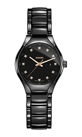 True Diamonds Black Dial 30MM Quartz R27059732