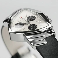 Ventura Silver Dial 33MM Chronograph Quartz H24432751