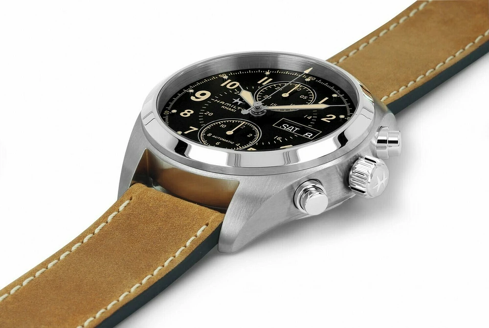 Khaki Field  Black Dial 42MM Automatic Chronograph H71616535