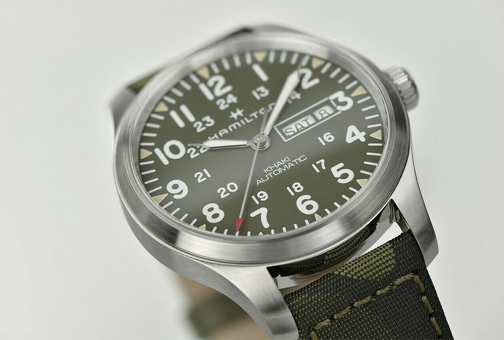 Khaki Field Green Dial 42MM Day Date Automatic H70535061