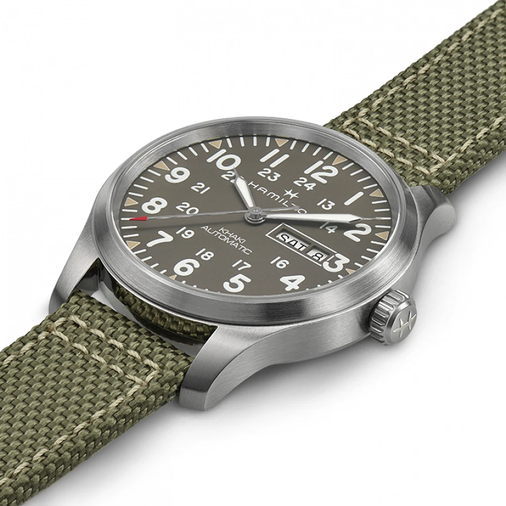 Khaki Field Grey Dial 42MM Day Date Automatic H70535081