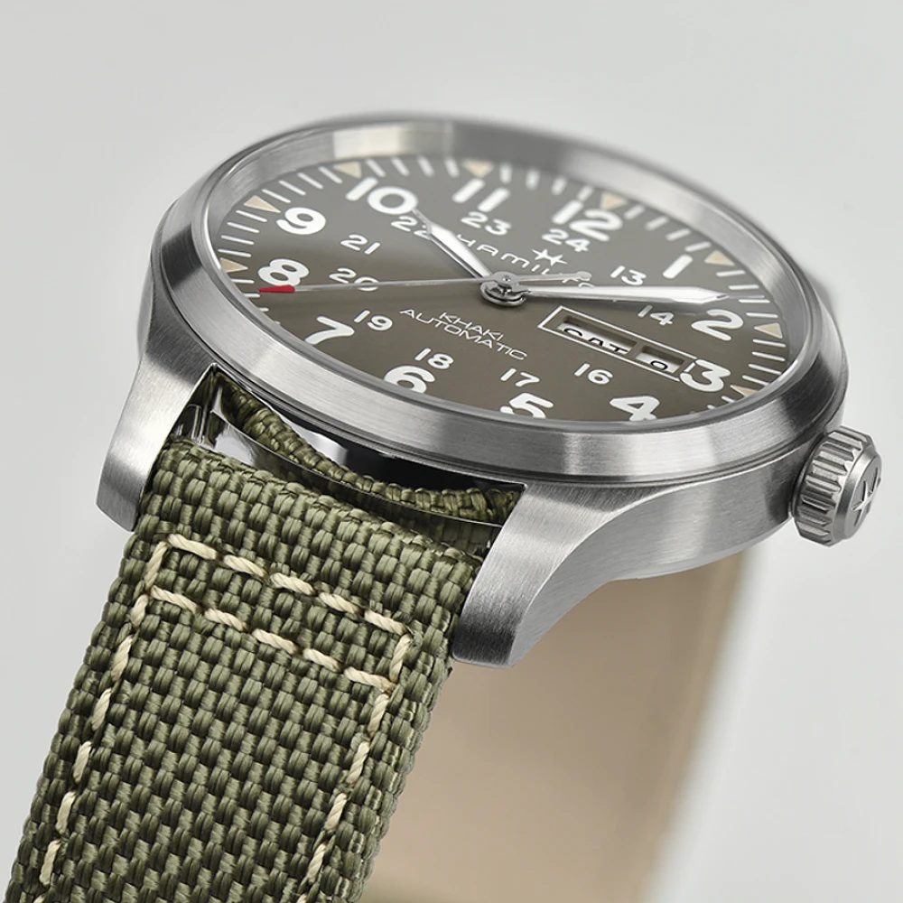 Khaki Field Grey Dial 42MM Day Date Automatic H70535081