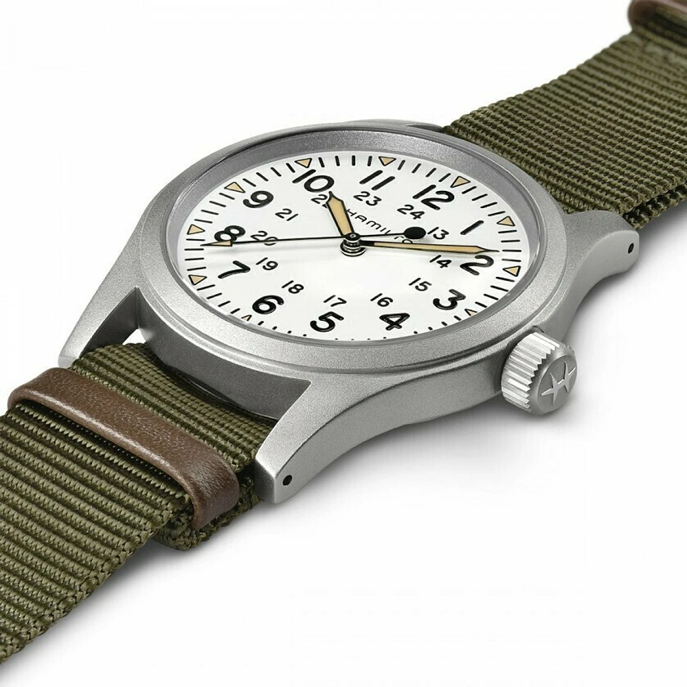 Khaki Field White Face 38MM Mechanical H69439411