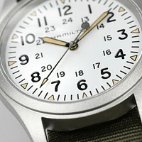 Khaki Field White Face 38MM Mechanical H69439411