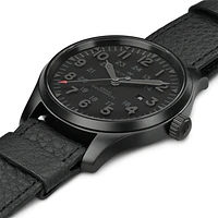 Khaki Field Black Dial 50MM Mechanical H69809730