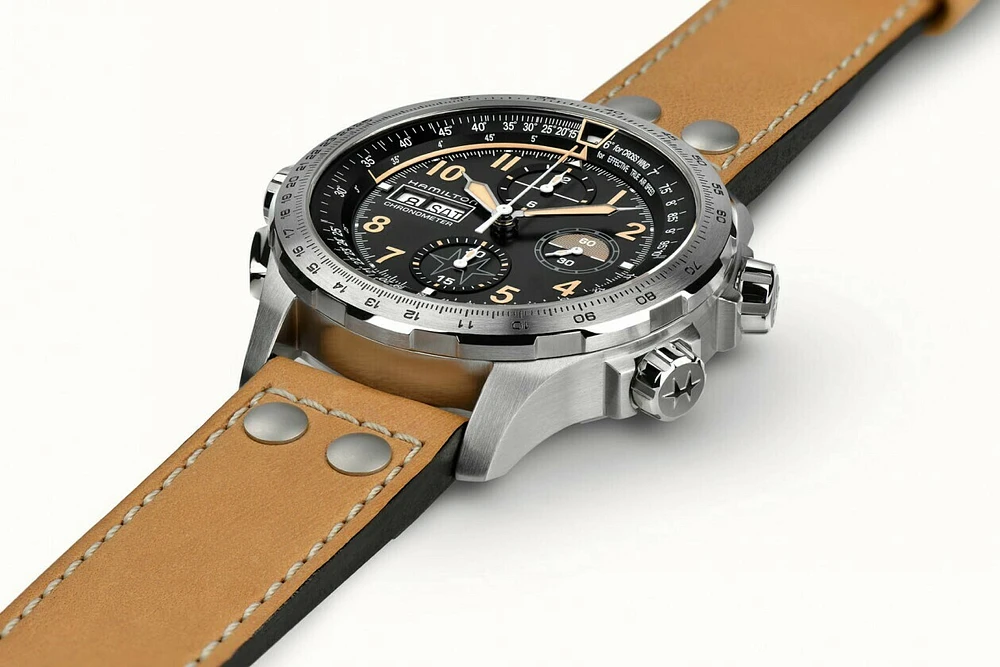 Khaki Aviation Black Dial 45MM X-Wind Day Date Automatic Chronograph Limited Edition H77796535