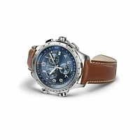 Khaki Aviation Blue Dial 46MM X-Wind GMT Chronograph Quartz H77922541