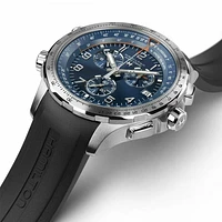 Khaki Aviation Blue Dial 46MM X-Wind GMT Chronograph Quartz H77922341