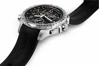 Khaki Aviation Black Dial 46MM X-Wind GMT Chronograph Quartz H77912335