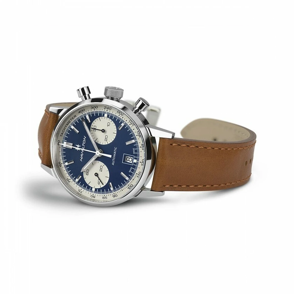 American Classic IntraMatic Blue Dial 40 MM Automatic Chrono H38416541