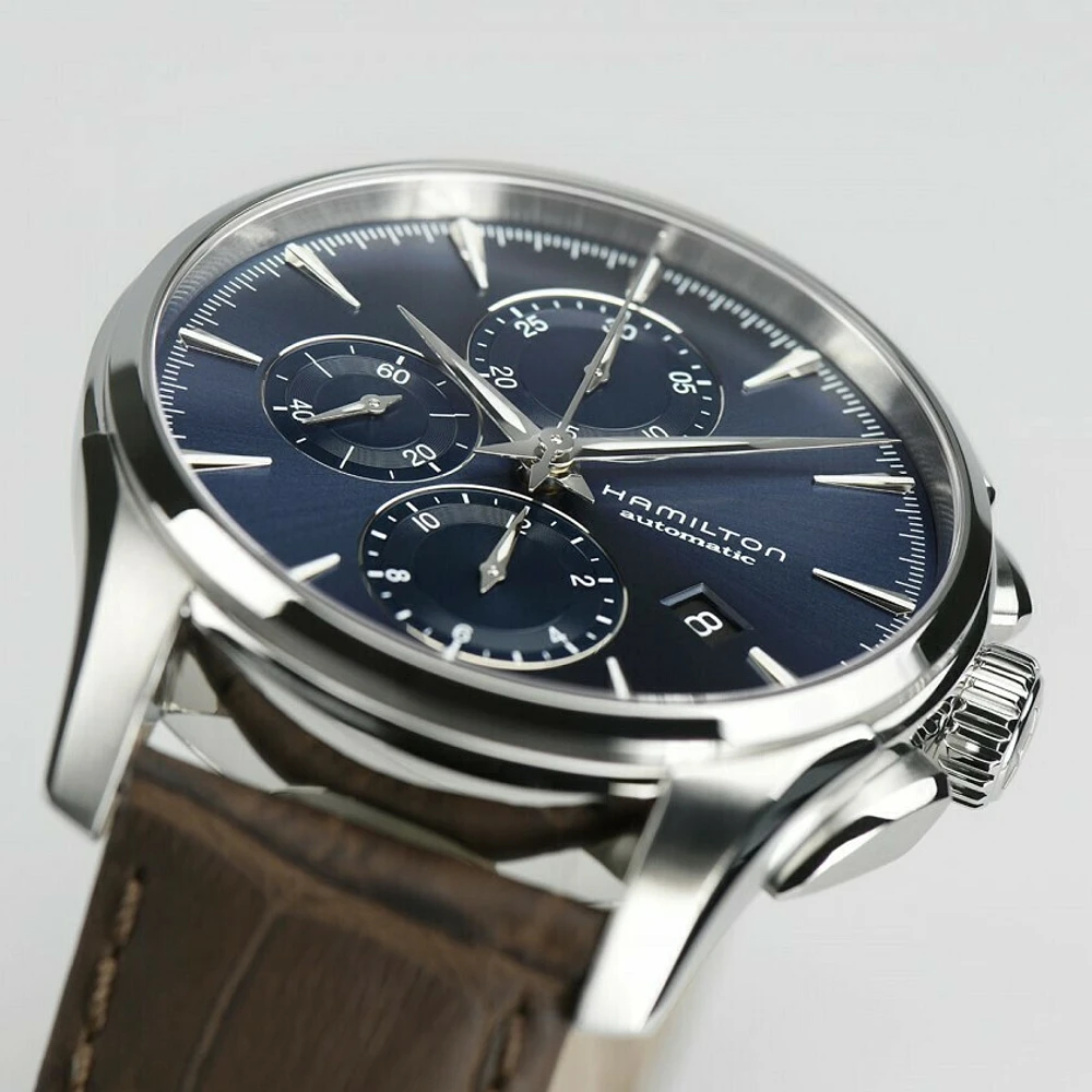 Jazzmaster Blue Dial 42MM Automatic Chrono H32586541