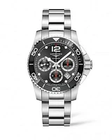 HydroConquest Ceramic Black Dial 41MM Automatic Chronograph L37834566