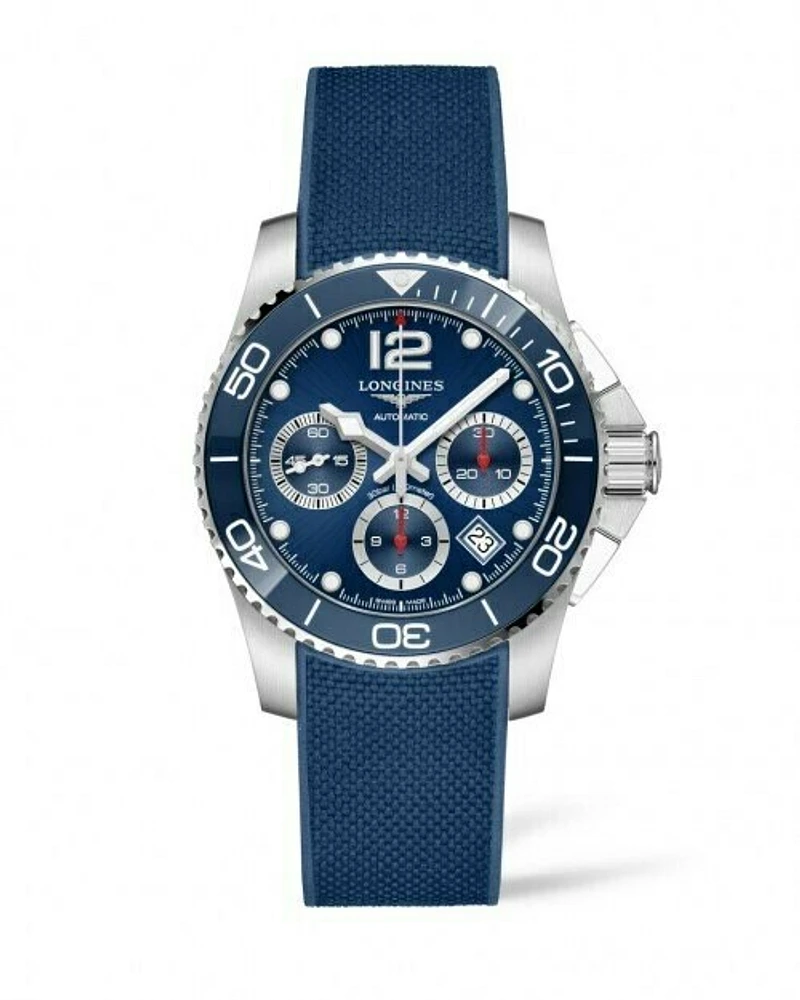 HydroConquest Ceramic Blue Dial 41MM Automatic Chronograph L37834969