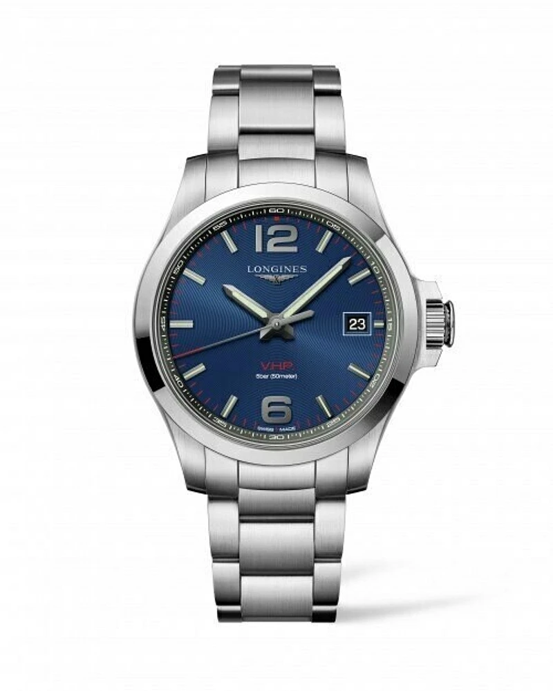 Conquest V.H.P. Blue Dial 41MM Quartz  L37164966