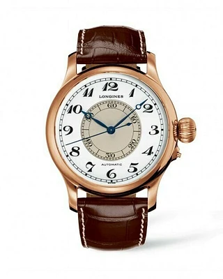 Longines Heritage Weems White Dial 48 MM Rose Gold 18K Automatic