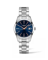 Conquest Classic Blue Dial 34MM Quartz L23864926