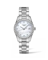 Conquest Classic Mother Of Pearl Dial 34MM Quartz L23860876