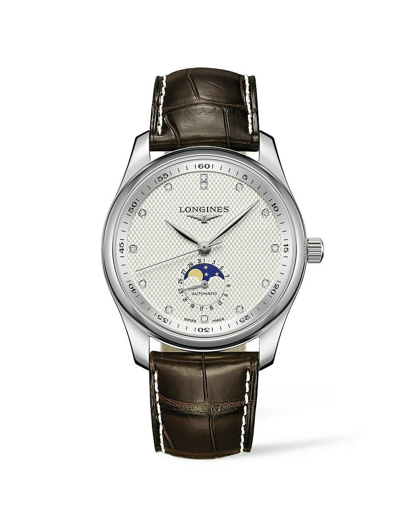 THE LONGINES MASTER COLLECTION 40MM SILVER DIAL STAINLESS STEEL MOONPHASE L29094773