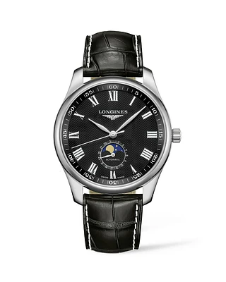 The Longines Master Collection Black Dial  42MM Moonphase Automatic L29194517