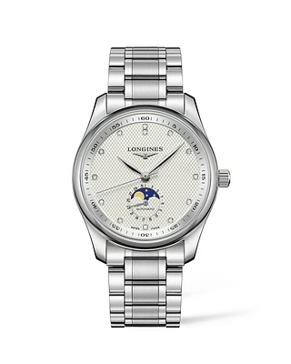 THE LONGINES MASTER COLLECTION 40MM SILVER DIAL STAINLESS STEEL MOONPHASE L29094776