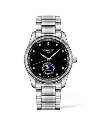 THE LONGINES MASTER COLLECTION 40MM BLACK DIAL STAINLESS STEEL MOONPHASE L29094576