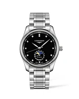 THE LONGINES MASTER COLLECTION 40MM BLACK DIAL STAINLESS STEEL MOONPHASE L29094576