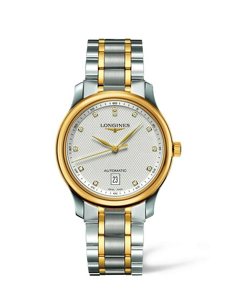 THE LONGINES MASTER COLLECTION 38MM STAINLESS STEEL/GOLD CAP 200 AUTOMATIC L26285777