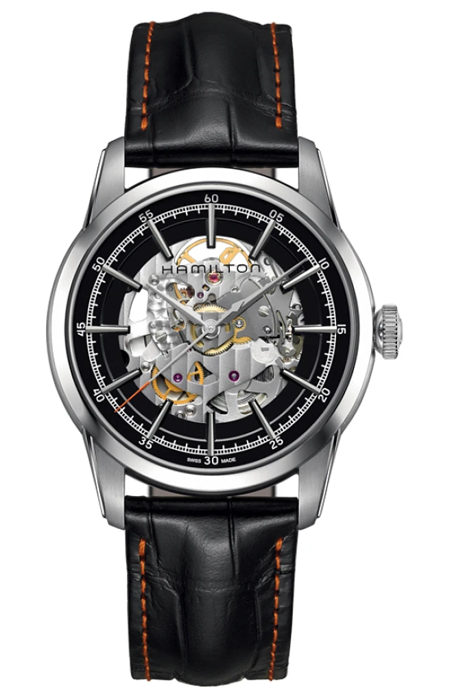 American Classic Railroad Skeleton  Black Dial 42MM Automatic H40655731