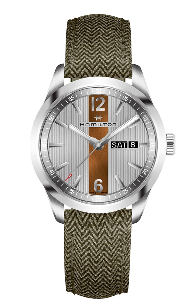 Broadway Grey Dial 40MM Day Date Quartz H43311985