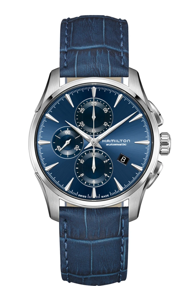 Jazzmaster Blue Dial 42MM Automatic Chrono H32586641