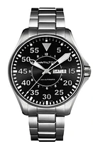 Khaki Aviation Black Dial 46MM  Day Date Automatic H64715135