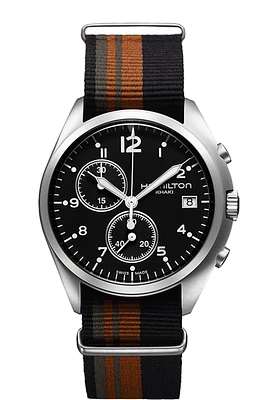 Khaki Aviation Black Dial 41MM  Pilot Pioneer Chronograph Quartz H76552933