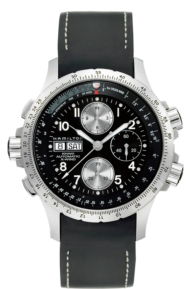 Khaki Aviation Black Dial 44MM X-Wind Automatic Chronograph H77616333