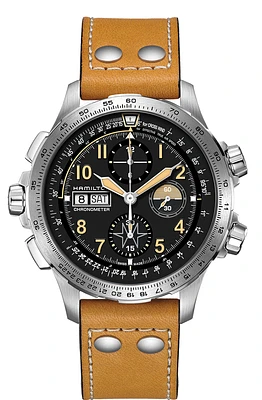 Khaki Aviation Black Dial 45MM X-Wind Day Date Automatic Chronograph Limited Edition H77796535