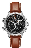 Khaki Aviation Black Dial 46MM X-Wind GMT Chronograph Quartz H77912535