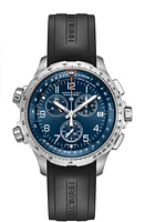 Khaki Aviation Blue Dial 46MM X-Wind GMT Chronograph Quartz H77922341