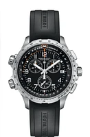 Khaki Aviation Black Dial 46MM X-Wind GMT Chronograph Quartz H77912335