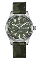 Khaki Field Green Dial 42MM Day Date Automatic H70535061