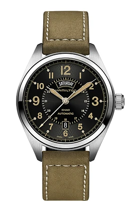 Khaki Field Black Dial 42MM Day Date Automatic H70505833