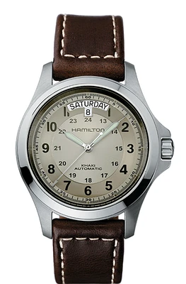 Khaki Field King Beige Dial 40MM Automatic H64455523