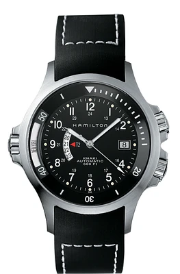 Khaki Navy GMT Black Dial 42MM Automatic H77615333