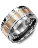 MJC MOD - Men's Wide Vertical Diamond Cut Wedding Band