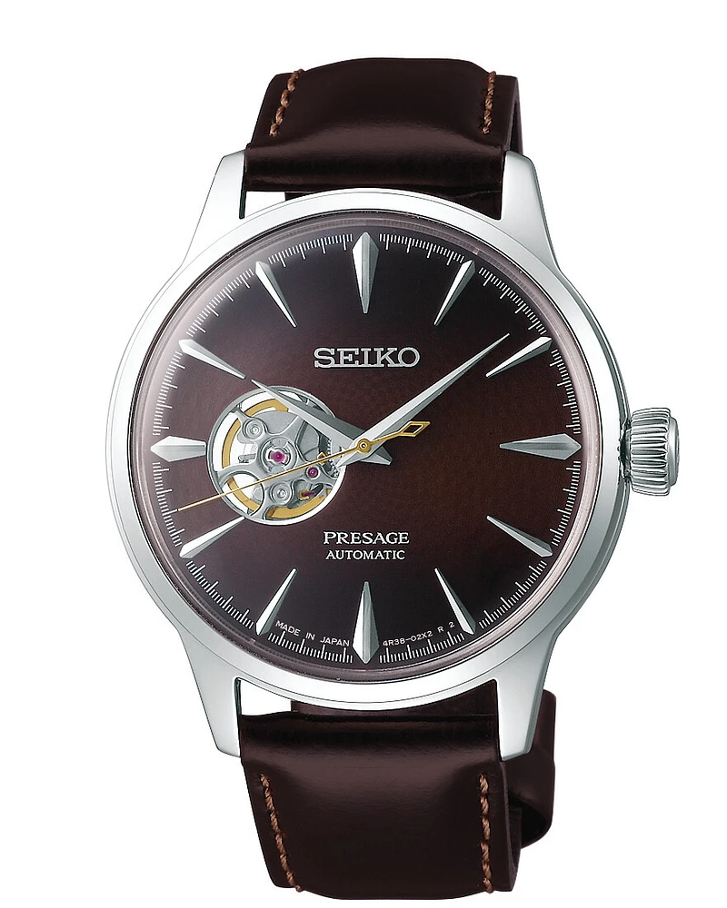 Presage Brown Open Heart Dial 41MM Automatic SSA407