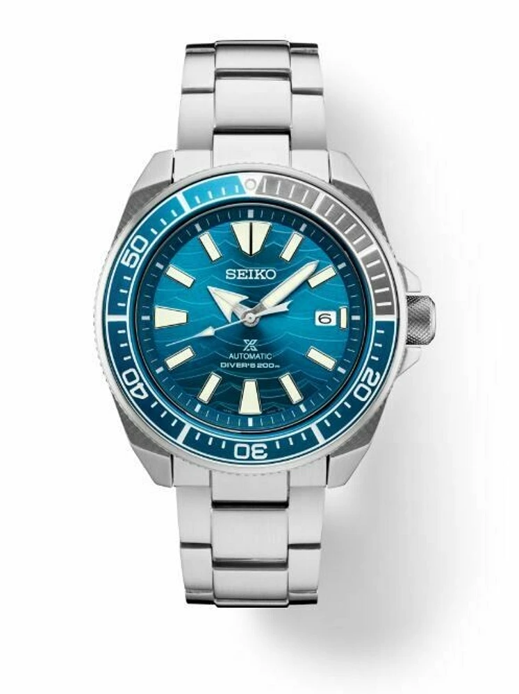 Prospex Blue Dial 44MM Diver " Samurai " Save the Ocean Automatic SRPD23